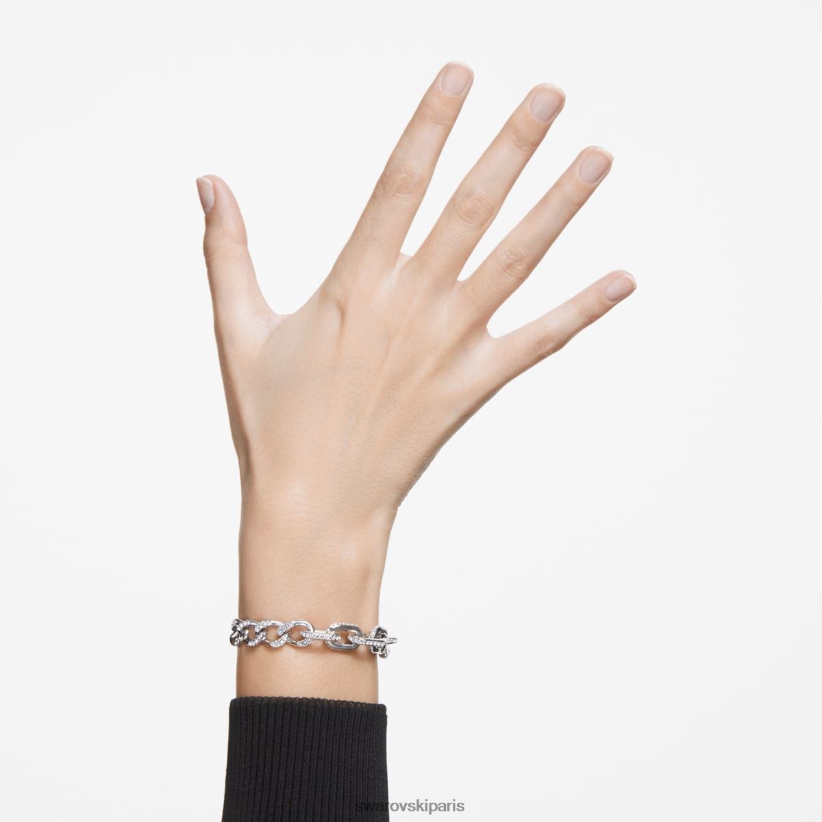 bijoux Swarovski bracelet dextère pavé, blanc, rhodié RZD0XJ431