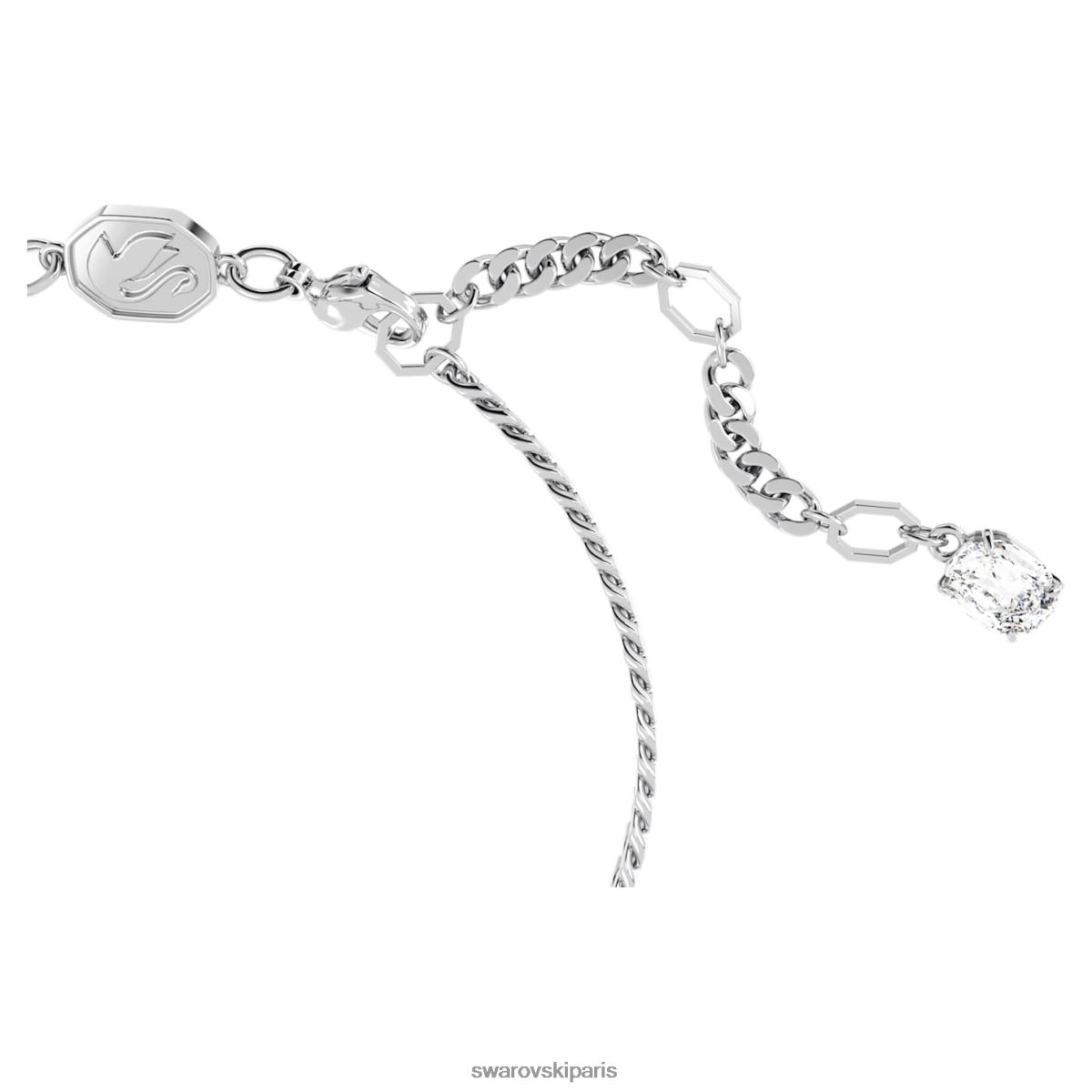 bijoux Swarovski bracelet matrice coeur, blanc, rhodié RZD0XJ440