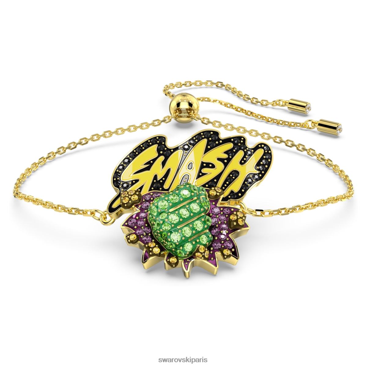 bijoux Swarovski bracelet merveille hulk multicolore, plaqué or RZD0XJ438