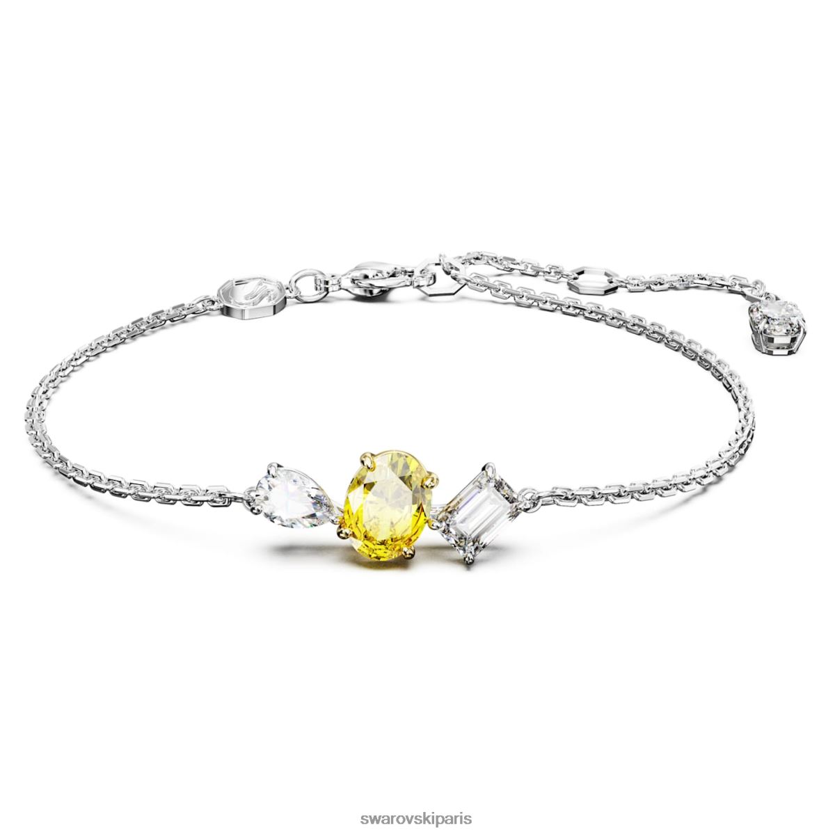 bijoux Swarovski bracelet mesméra coupes mixtes, jaune, finition métal mixte RZD0XJ456