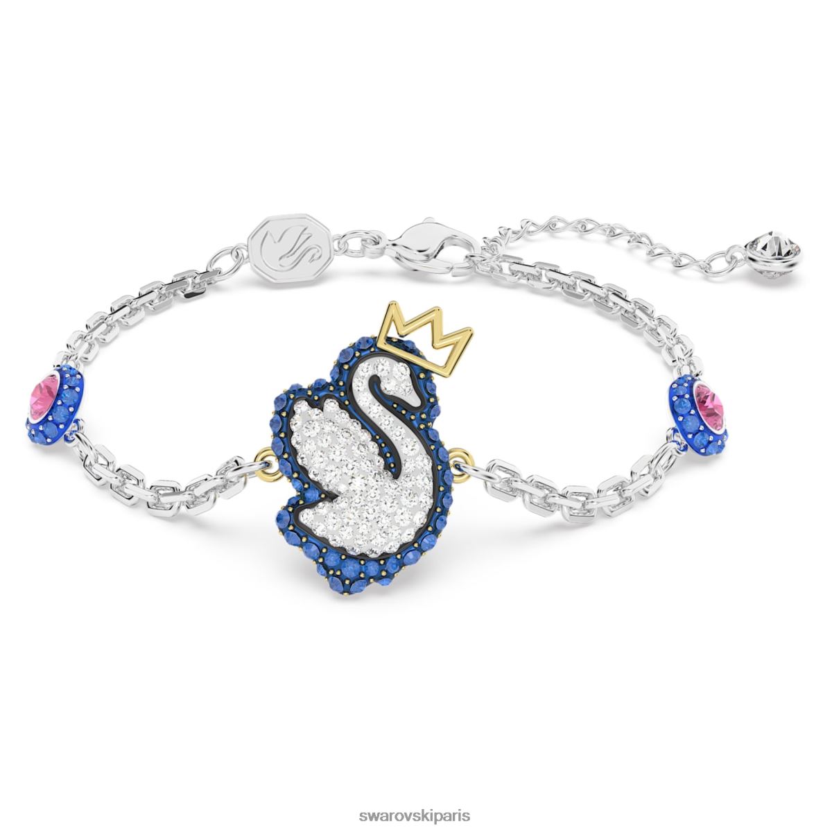 bijoux Swarovski bracelet pop cygne cygne, bleu, rhodié RZD0XJ451