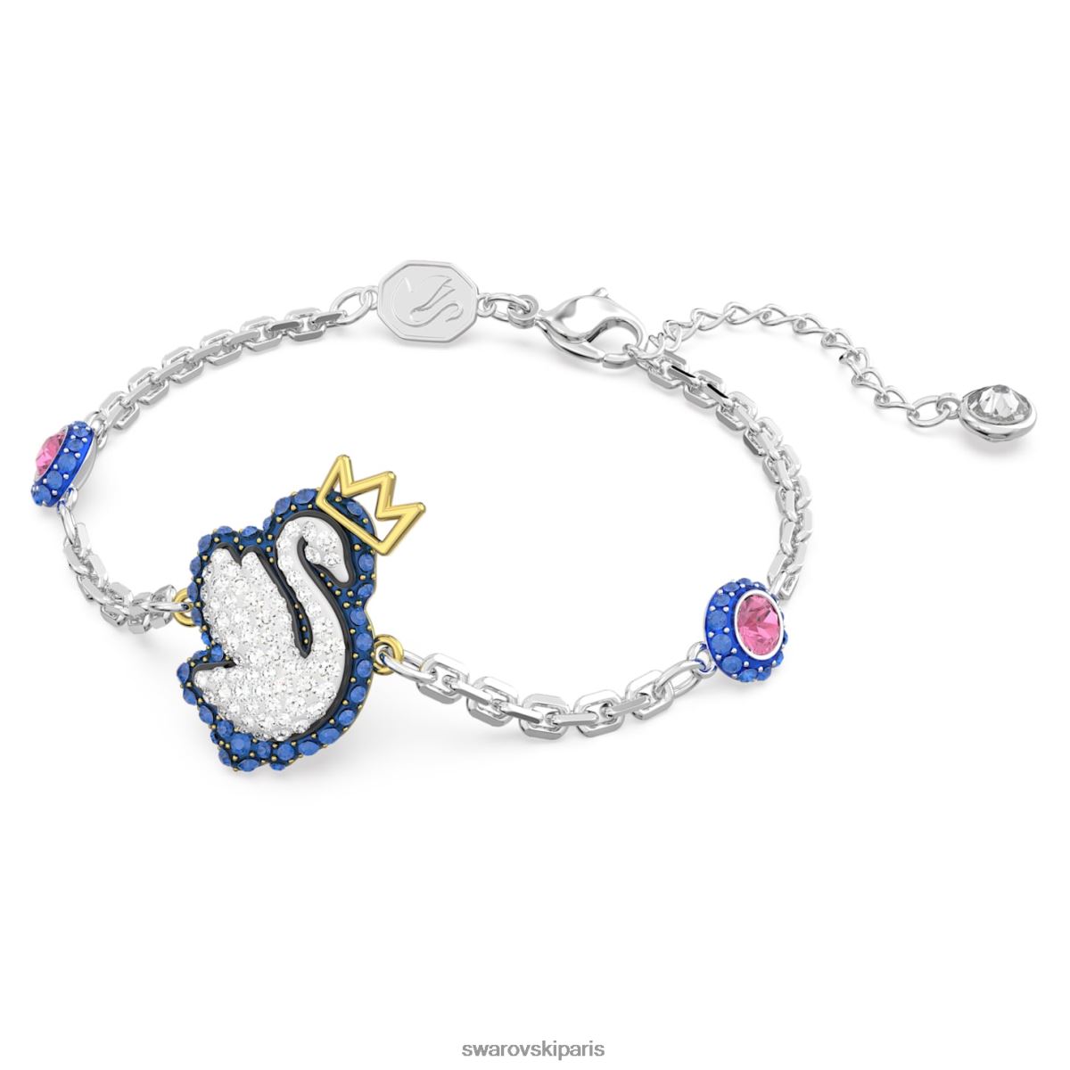 bijoux Swarovski bracelet pop cygne cygne, bleu, rhodié RZD0XJ451