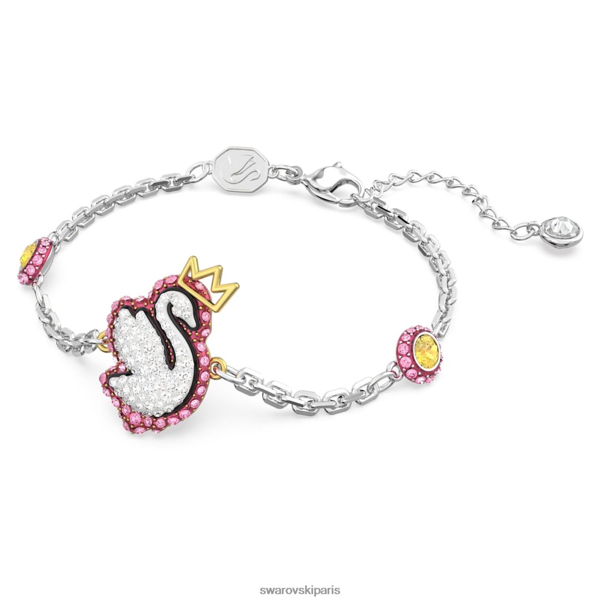 bijoux Swarovski bracelet pop cygne cygne, rose, rhodié RZD0XJ446