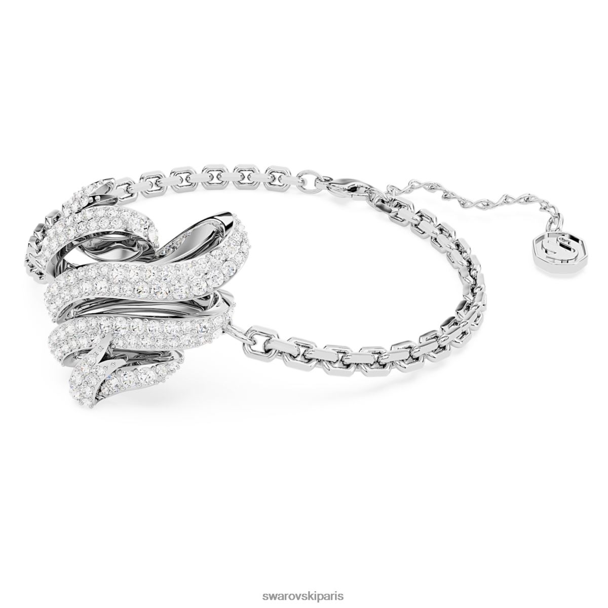 bijoux Swarovski bracelet volta coeur, blanc, rhodié RZD0XJ433