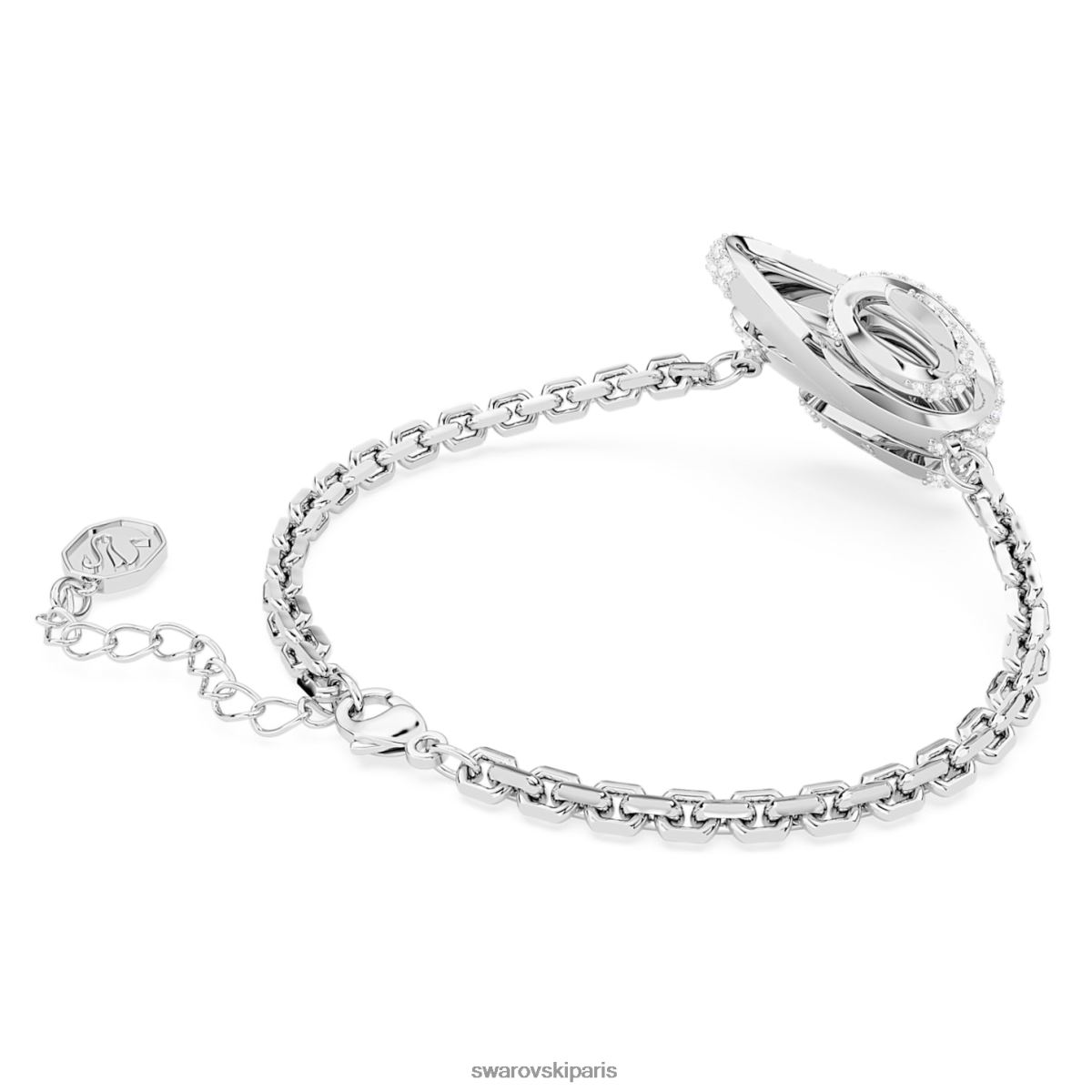 bijoux Swarovski bracelet volta coeur, blanc, rhodié RZD0XJ433