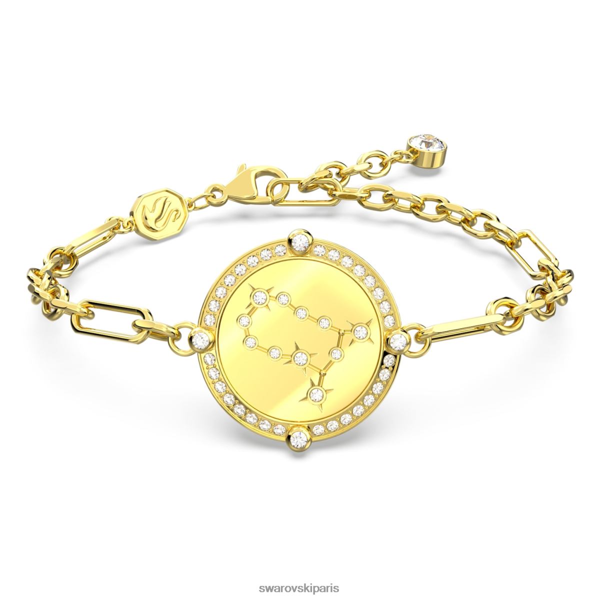 bijoux Swarovski bracelet zodiaque Gémeaux, ton doré, plaqué ton or RZD0XJ439