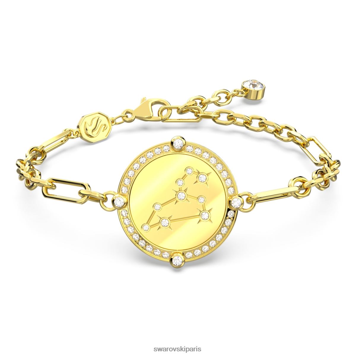 bijoux Swarovski bracelet zodiaque lion, ton doré, plaqué ton or RZD0XJ450