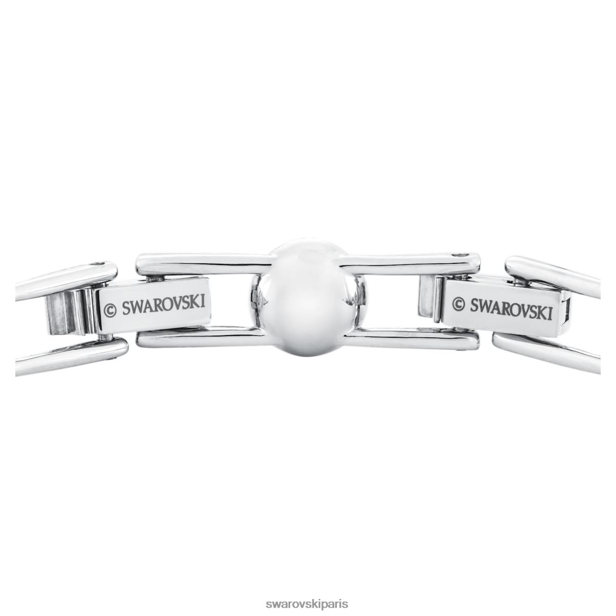 bijoux Swarovski bracelet angélique taille ronde, pavé, blanc, rhodié RZD0XJ546