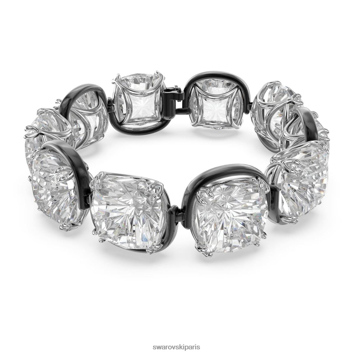 bijoux Swarovski bracelet harmonie coupe coussin, blanc, finition métal mélangé RZD0XJ569