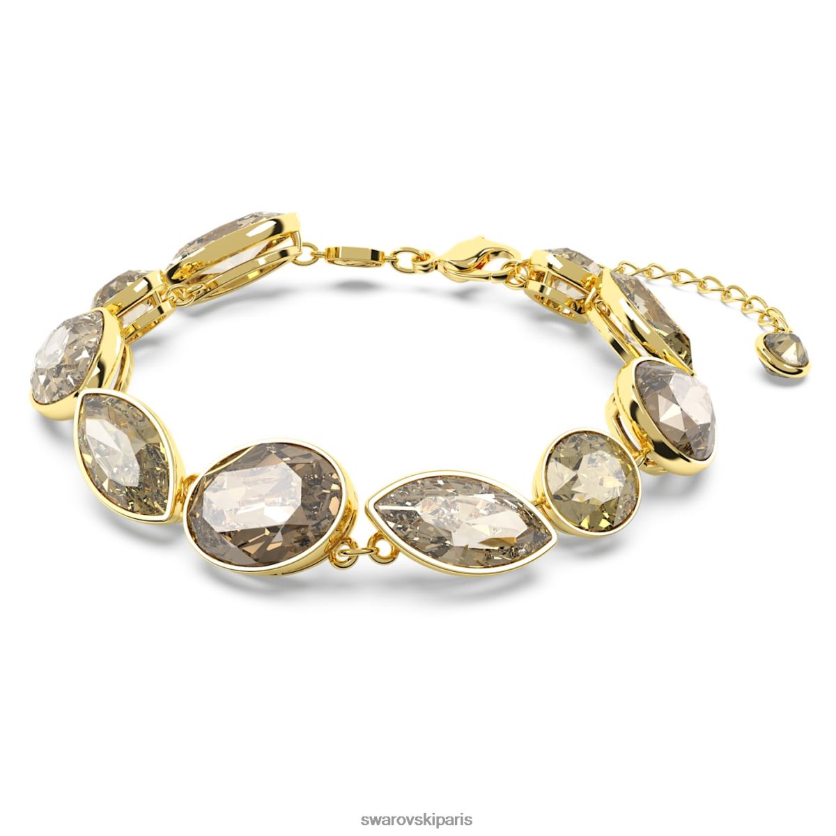 bijoux Swarovski bracelet élégance de l'afrique coupes mixtes, marron, métal doré RZD0XJ580