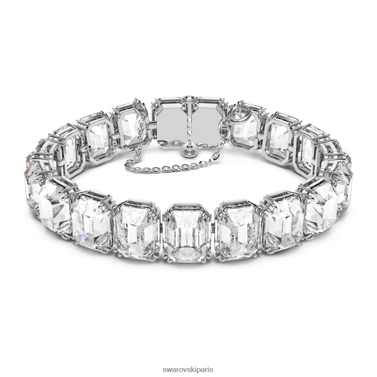 bijoux Swarovski bracelet millénaire taille octogonale, blanc, rhodié RZD0XJ572