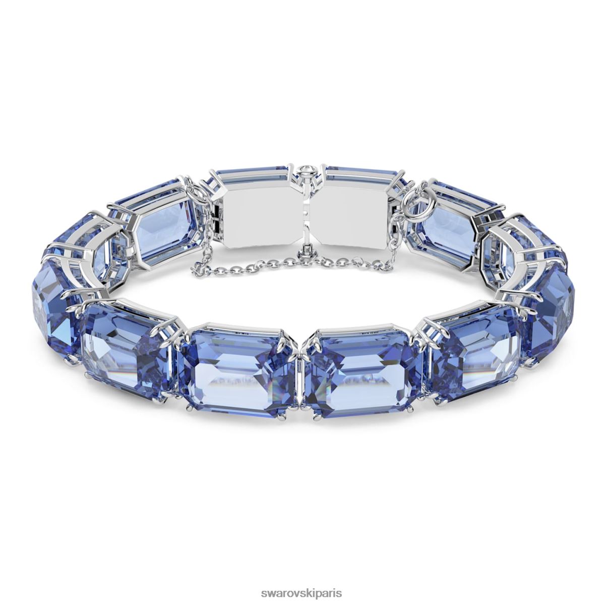 bijoux Swarovski bracelet millénaire taille octogonale, bleu, rhodié RZD0XJ568