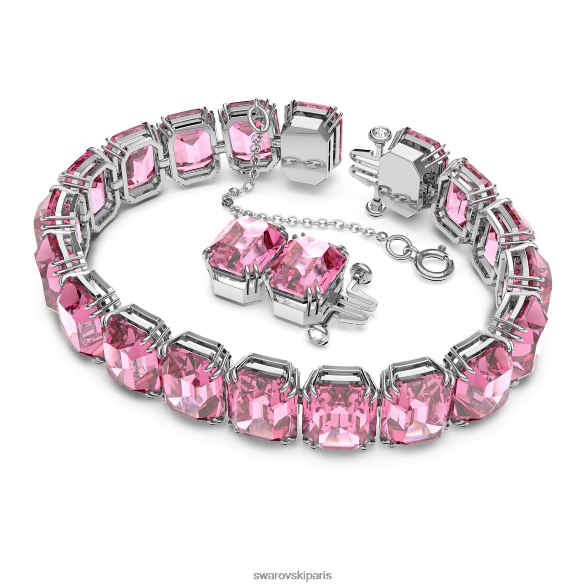 bijoux Swarovski bracelet millénaire taille octogonale, rose, rhodié RZD0XJ566