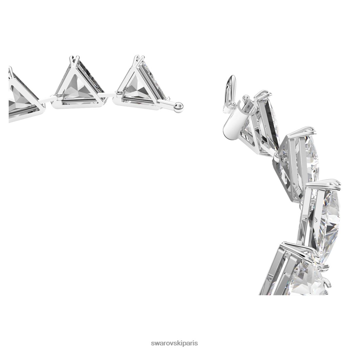 bijoux Swarovski bracelet ortyx coupe triangle, blanc, rhodié RZD0XJ570