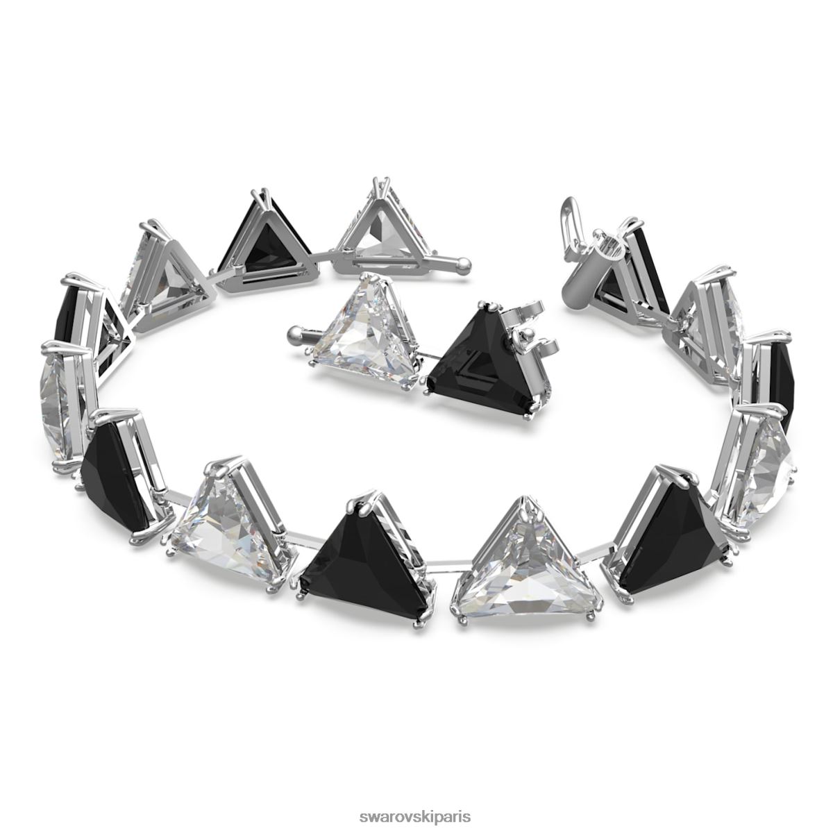 bijoux Swarovski bracelet ortyx coupe triangle, noir, rhodié RZD0XJ581