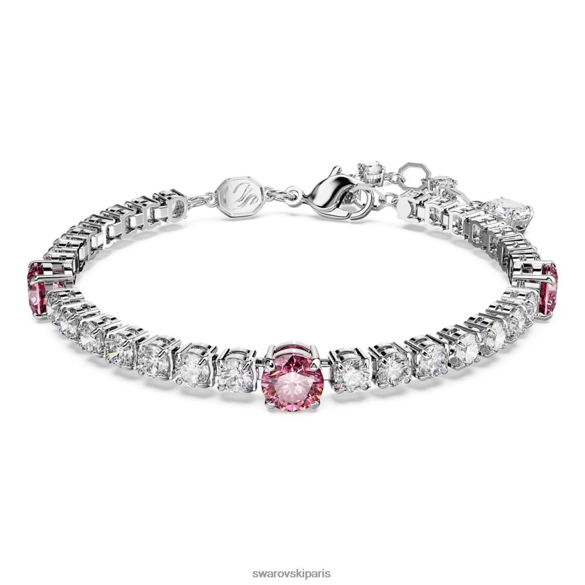 bijoux Swarovski bracelet tennis matriciel coupes mixtes, rose, rhodié RZD0XJ578