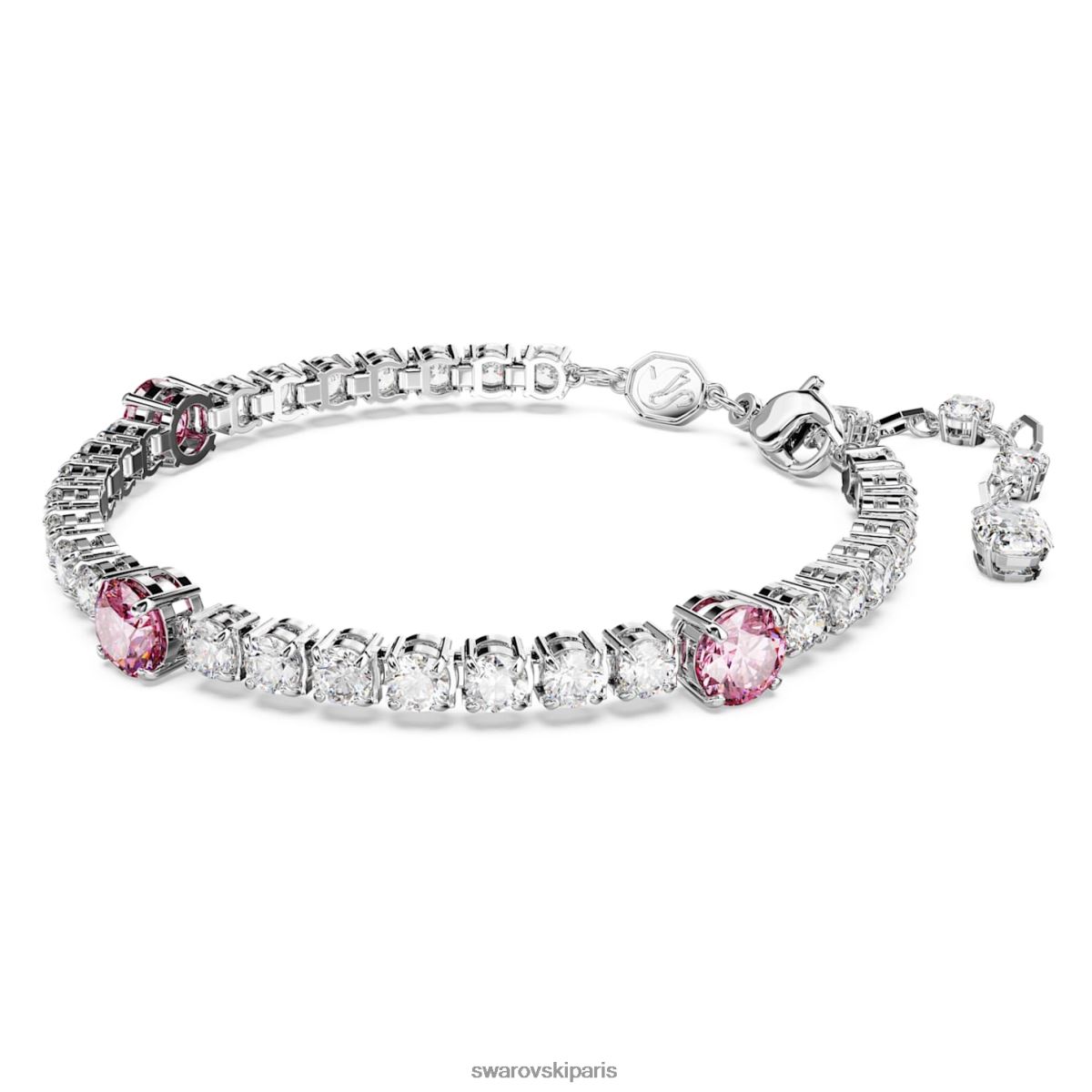 bijoux Swarovski bracelet tennis matriciel coupes mixtes, rose, rhodié RZD0XJ578