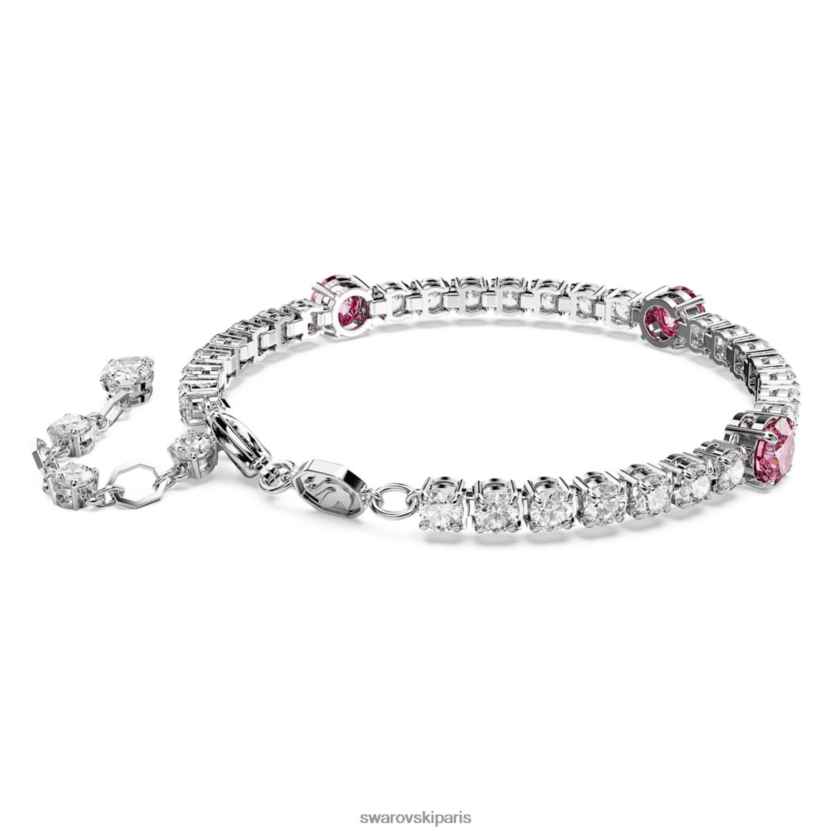 bijoux Swarovski bracelet tennis matriciel coupes mixtes, rose, rhodié RZD0XJ578