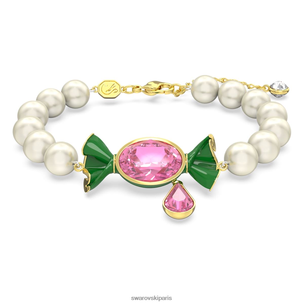 bijoux Swarovski bracelet dulcis bonbon et goutte, multicolore, plaqué or RZD0XJ480
