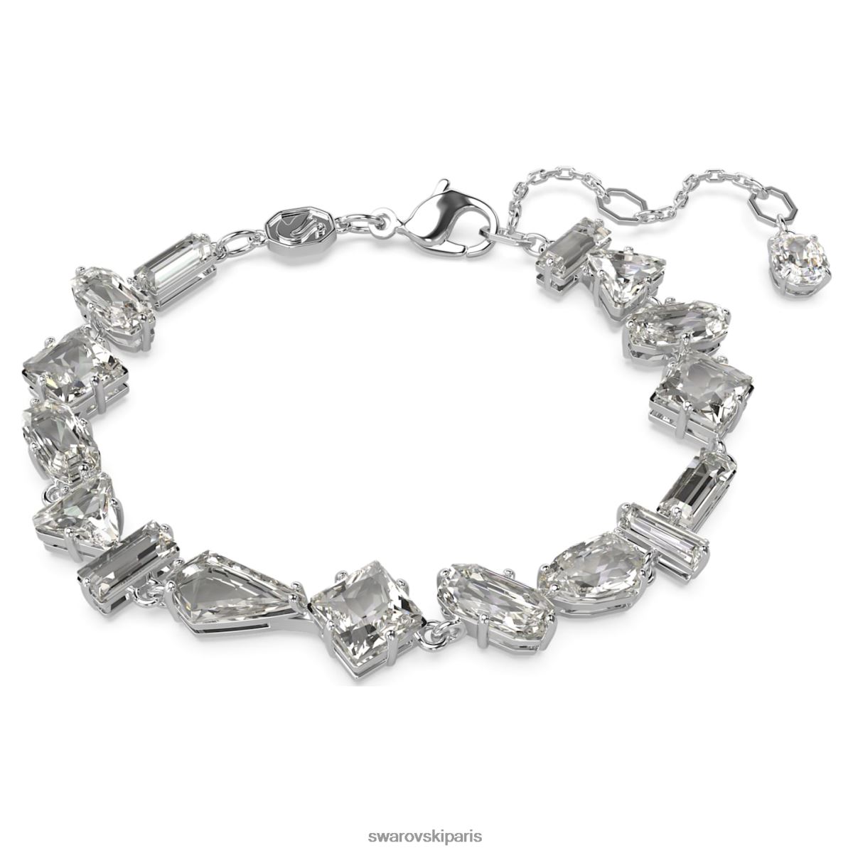 bijoux Swarovski bracelet mesméra coupes mixtes, blanc, rhodié RZD0XJ520