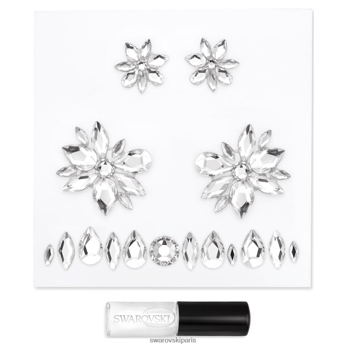 bijoux Swarovski ensemble de bijoux de corps coupes mixtes, blanc RZD0XJ1489