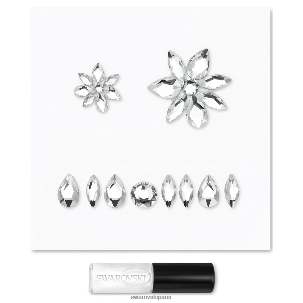bijoux Swarovski ensemble de bijoux de corps coupes mixtes, blanc RZD0XJ1490