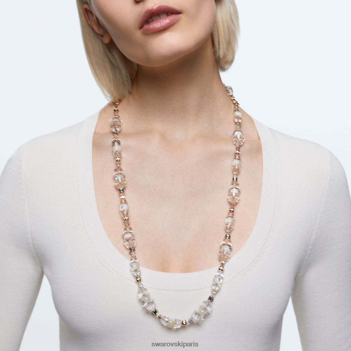 bijoux Swarovski ensemble somnia blanc, plaqué or RZD0XJ382