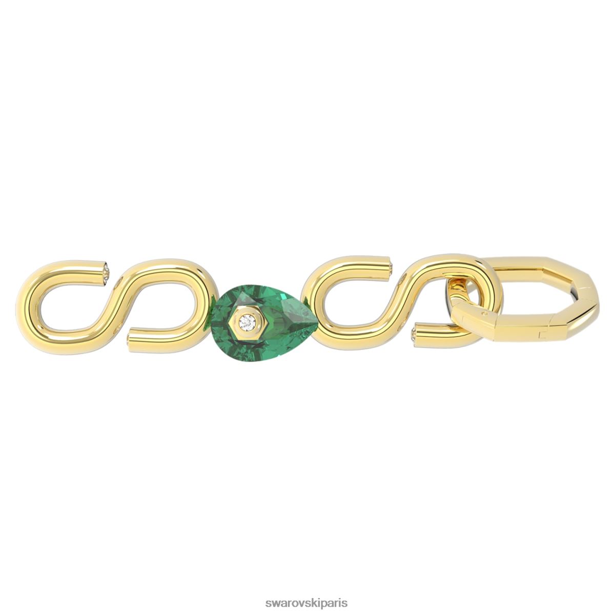 bijoux Swarovski extension numina vert, plaqué doré RZD0XJ1120