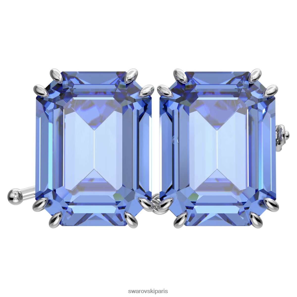 bijoux Swarovski prolongateur millénaire taille octogonale, bleu, rhodié RZD0XJ1126