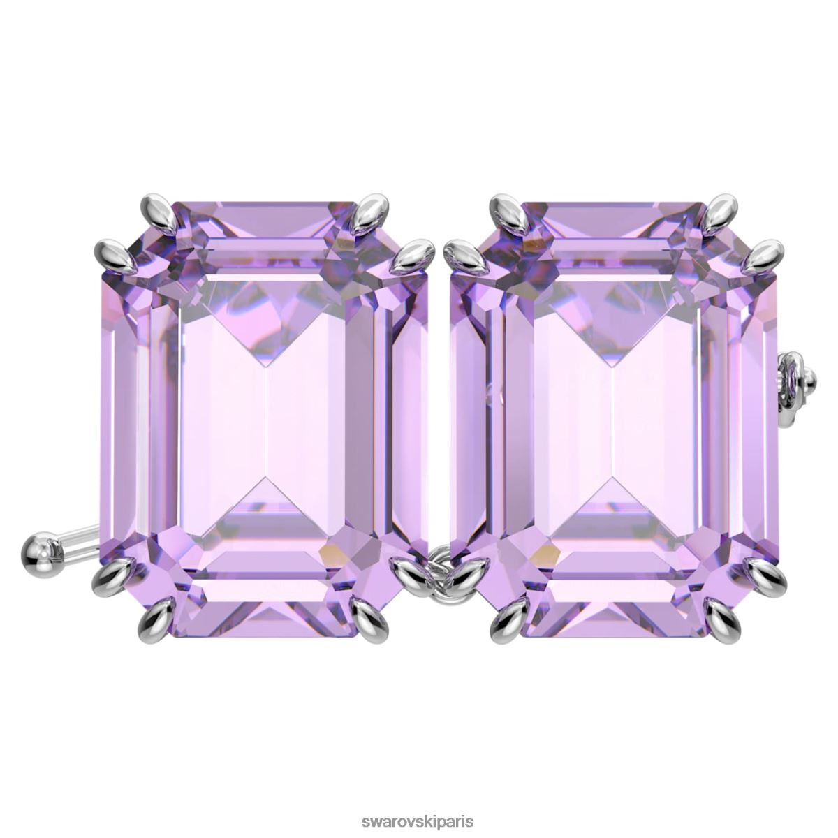 bijoux Swarovski prolongateur millénaire taille octogonale, violet, rhodié RZD0XJ1133