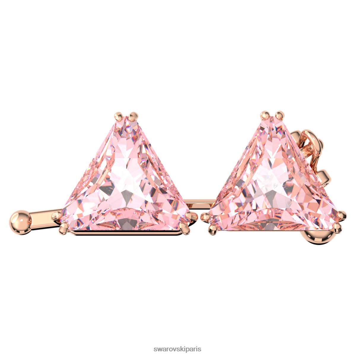 bijoux Swarovski rallonge ortyx coupe triangle, rose, plaqué ton or rose RZD0XJ1128