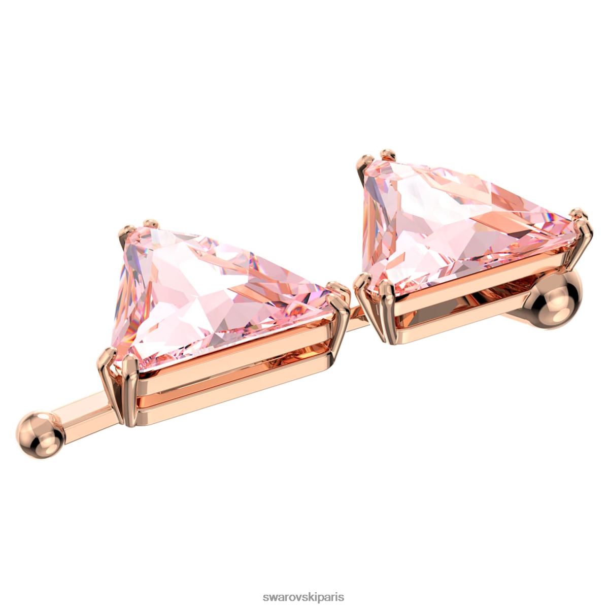 bijoux Swarovski rallonge ortyx coupe triangle, rose, plaqué ton or rose RZD0XJ1128