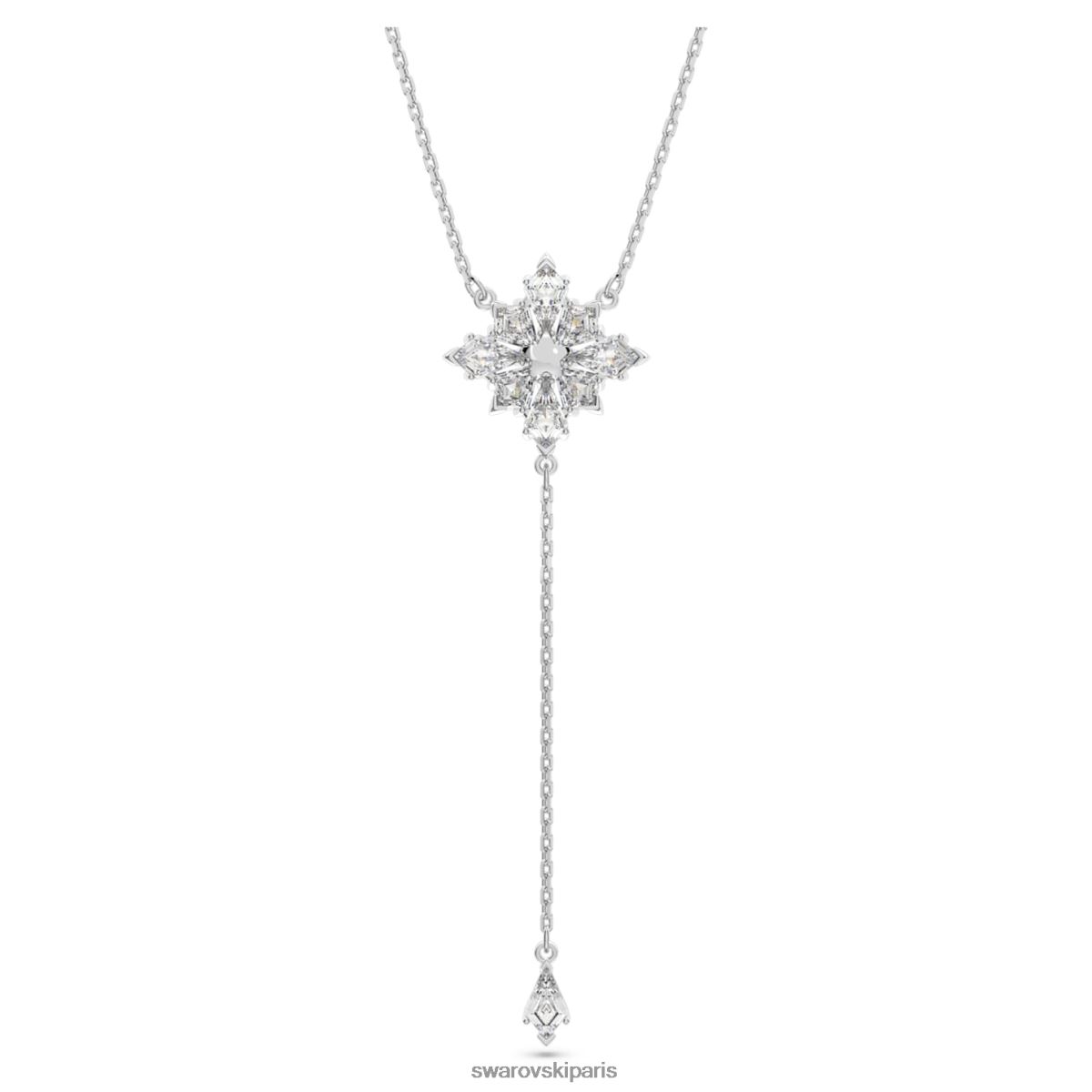 bijoux Swarovski collier Stella Y étoile, blanc, rhodié RZD0XJ34