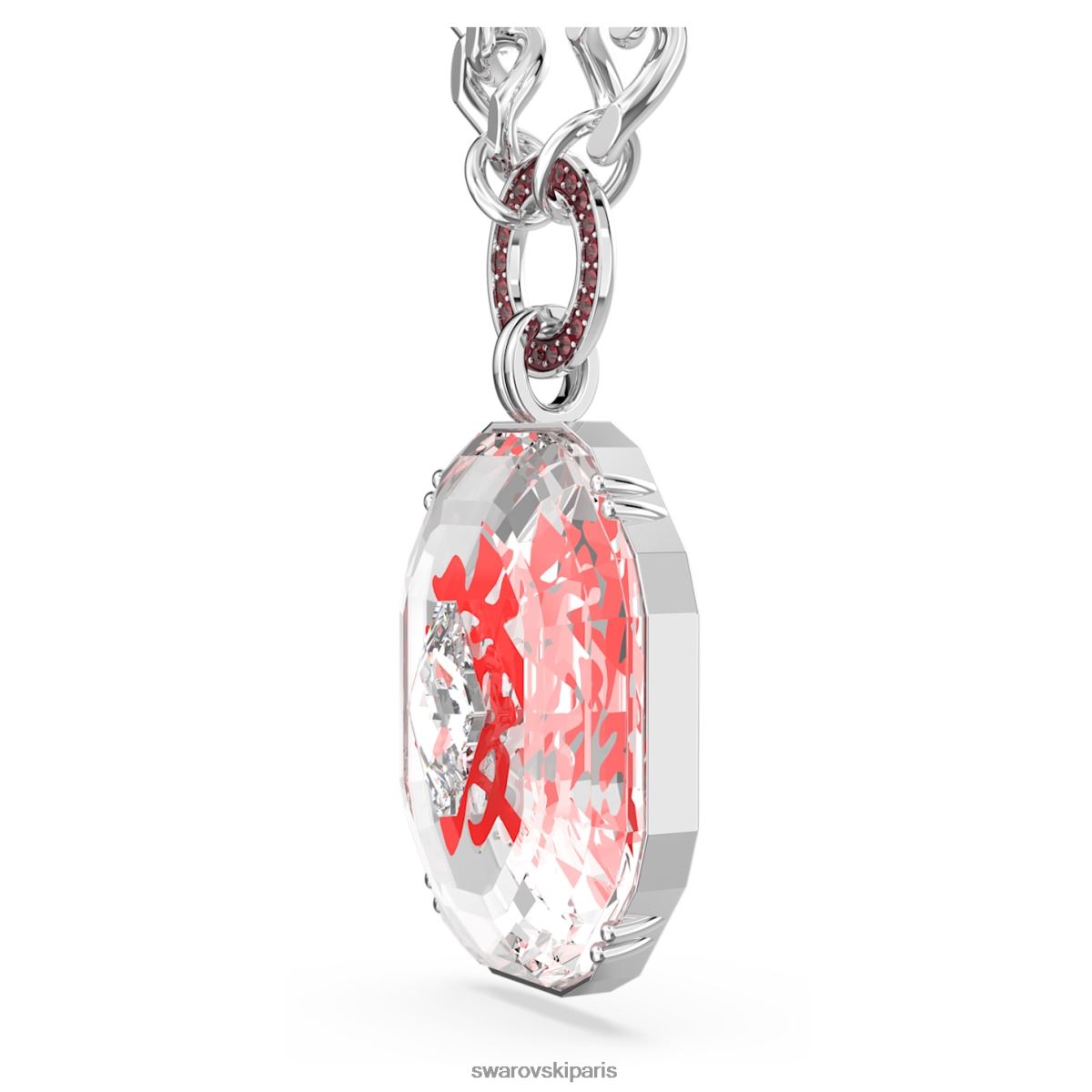 bijoux Swarovski collier alea rouge, rhodié RZD0XJ128