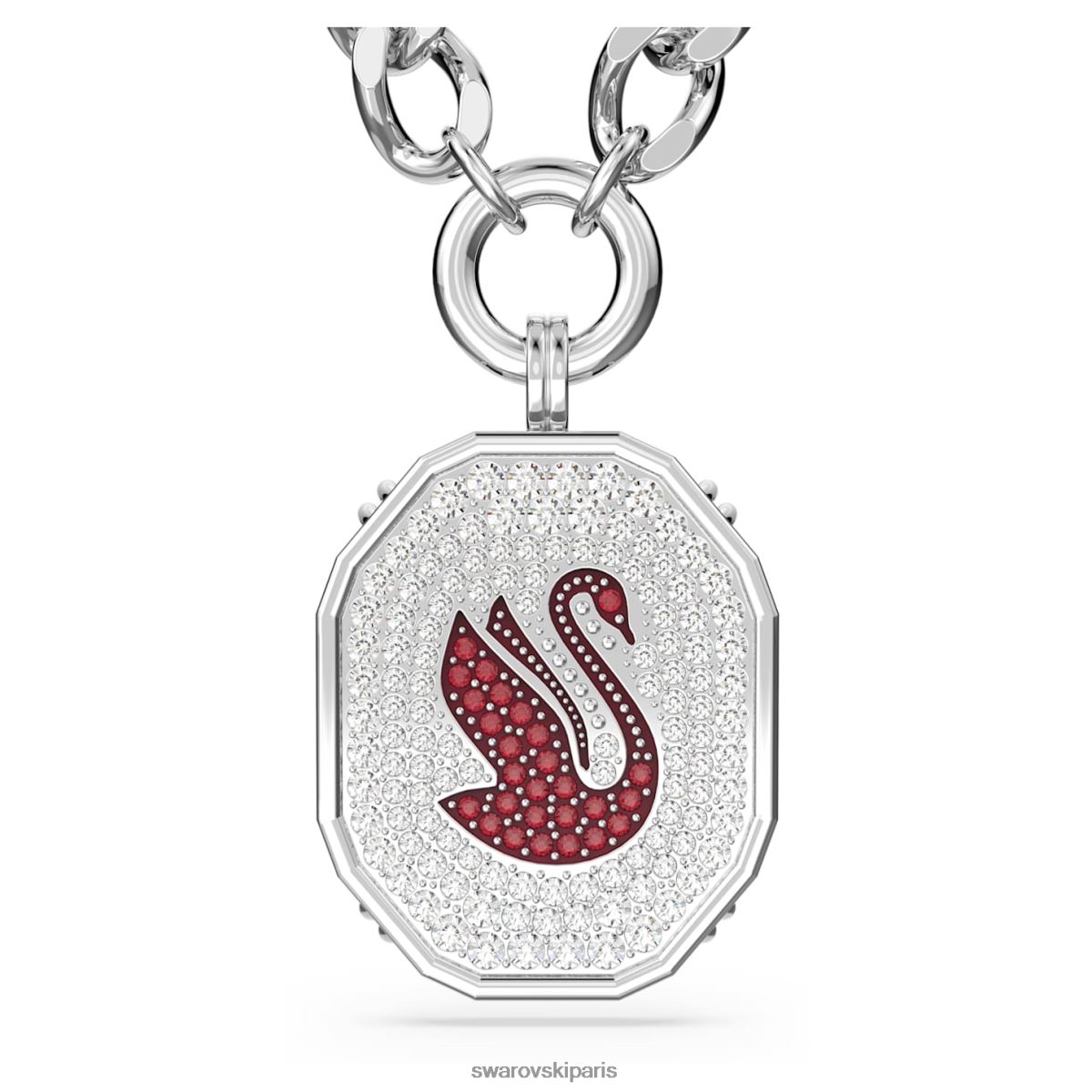 bijoux Swarovski collier alea rouge, rhodié RZD0XJ128