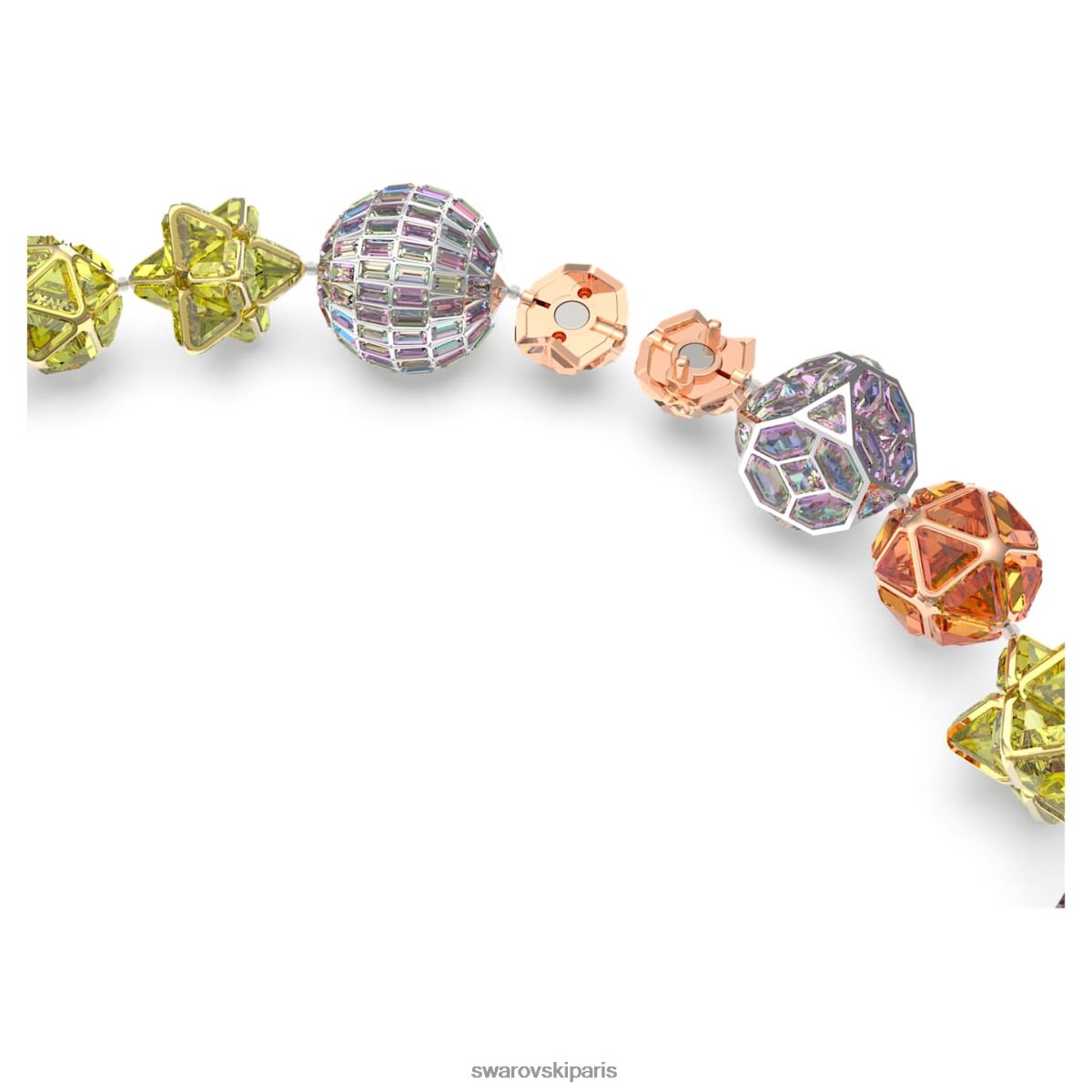 bijoux Swarovski collier curiosité fermeture magnétique, multicolore, finition métal mélangé RZD0XJ101