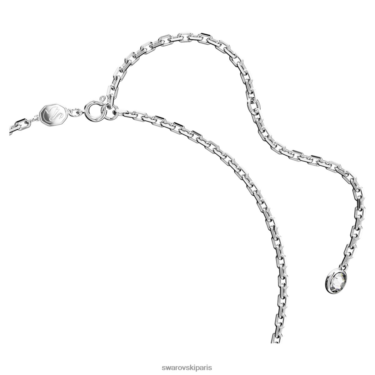bijoux Swarovski collier de cygne emblématique cygne, blanc, rhodié RZD0XJ269