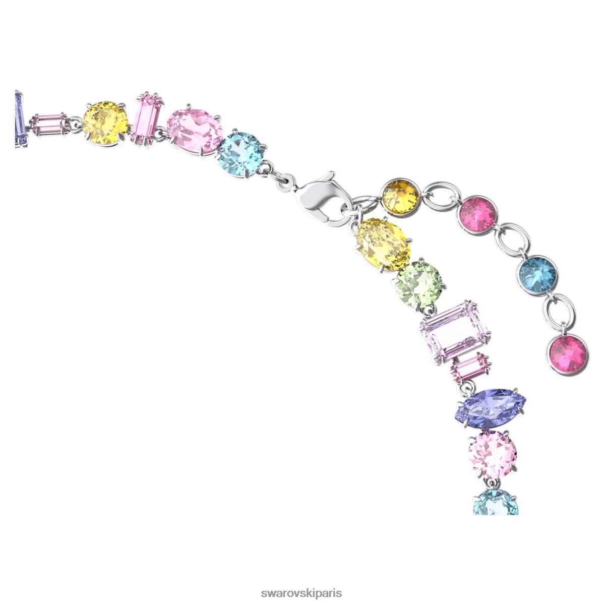 bijoux Swarovski collier gemme coupes mixtes, multicolores, rhodiées RZD0XJ113