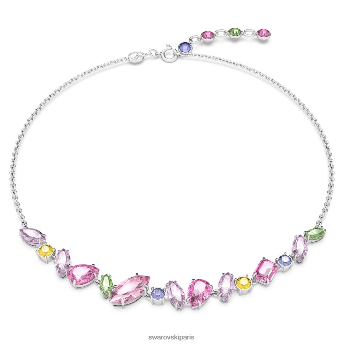 bijoux Swarovski collier gemme coupes mixtes, multicolores, rhodiées RZD0XJ4