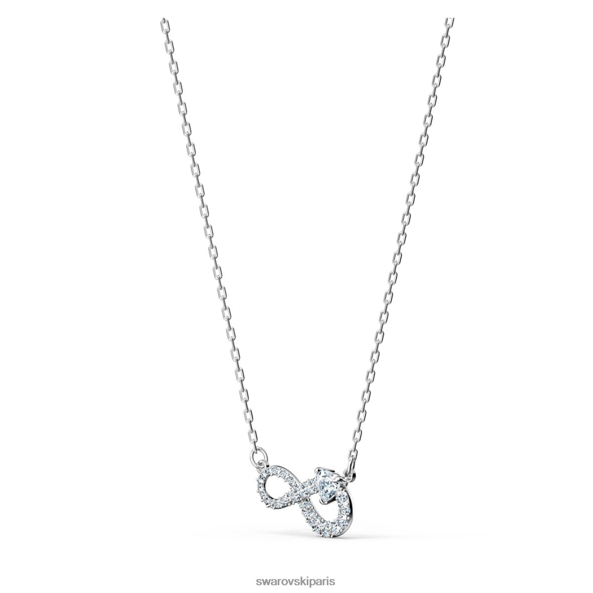 bijoux Swarovski collier infini infini, blanc, rhodié RZD0XJ75