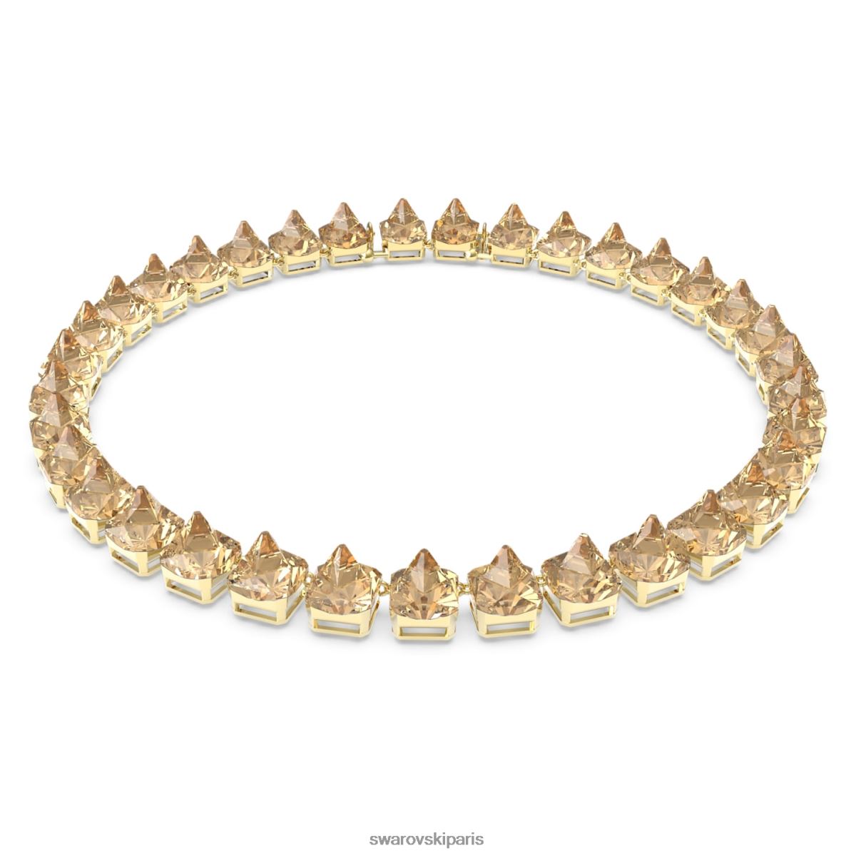 bijoux Swarovski collier ortyx coupe pyramidale, ton doré, plaqué ton or RZD0XJ351
