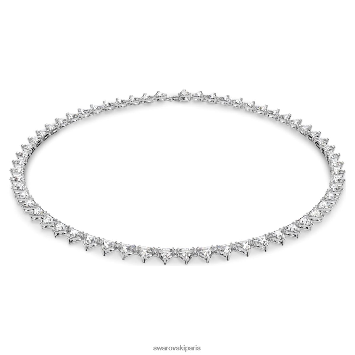 bijoux Swarovski collier ortyx coupe triangle, blanc, rhodié RZD0XJ54