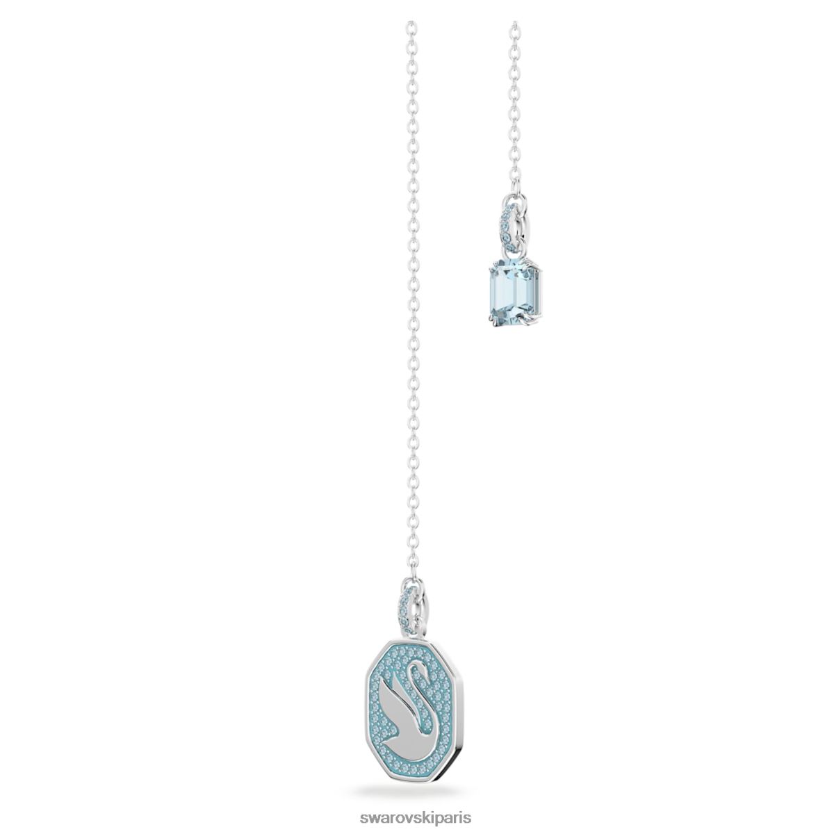 bijoux Swarovski collier signum y cygne, bleu, rhodié RZD0XJ115