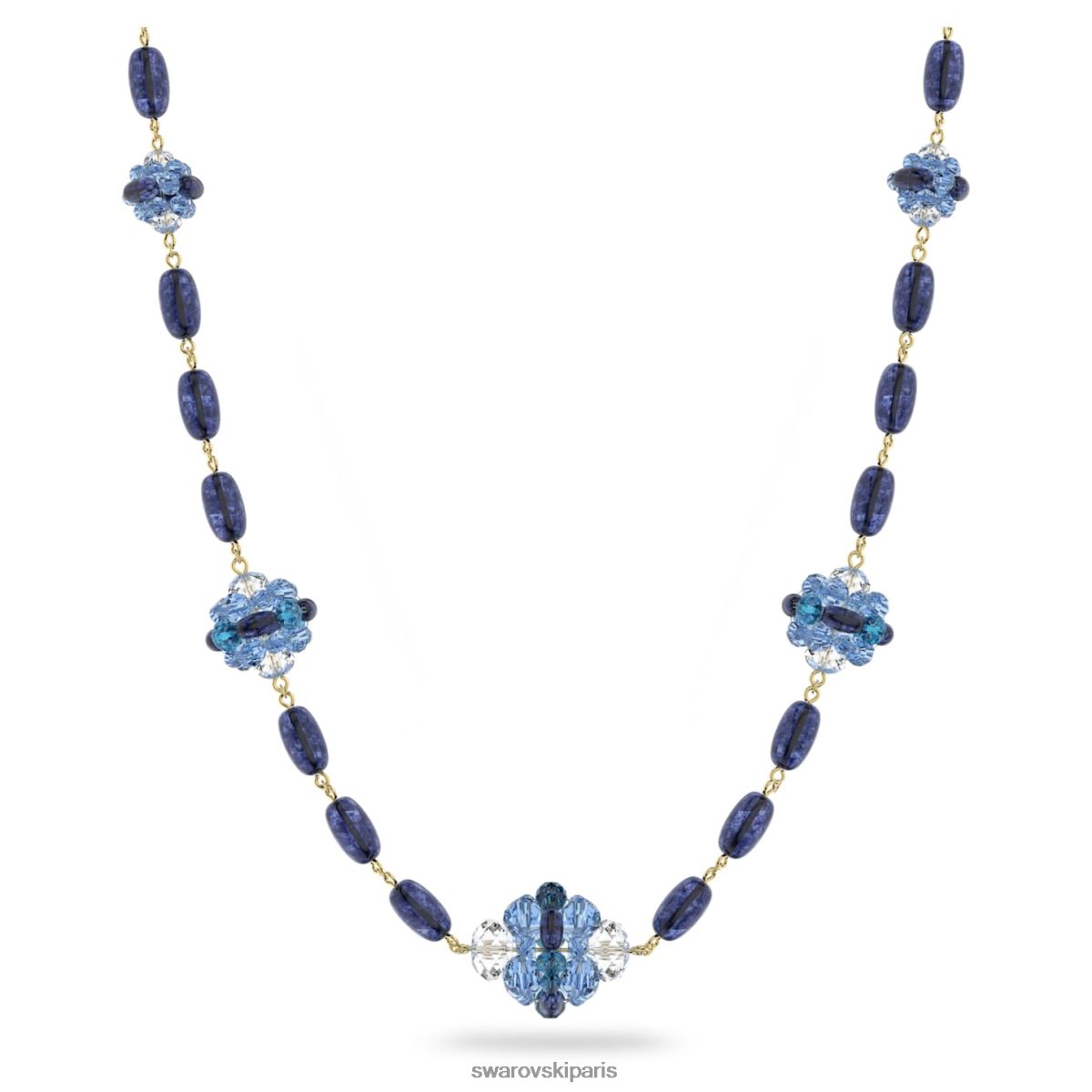 bijoux Swarovski collier somnia bleu, plaqué doré RZD0XJ89