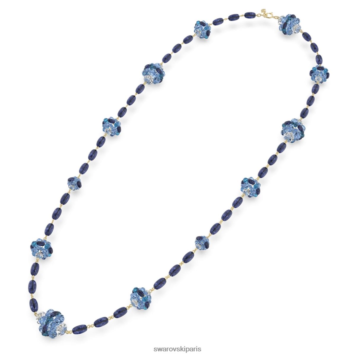 bijoux Swarovski collier somnia bleu, plaqué doré RZD0XJ89