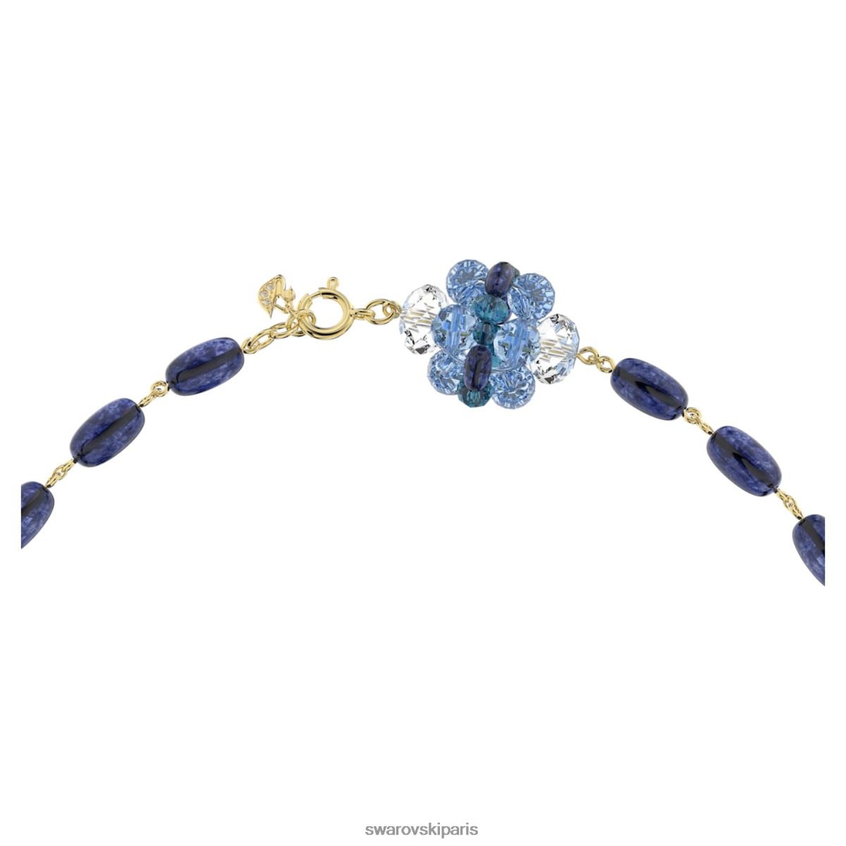 bijoux Swarovski collier somnia bleu, plaqué doré RZD0XJ89