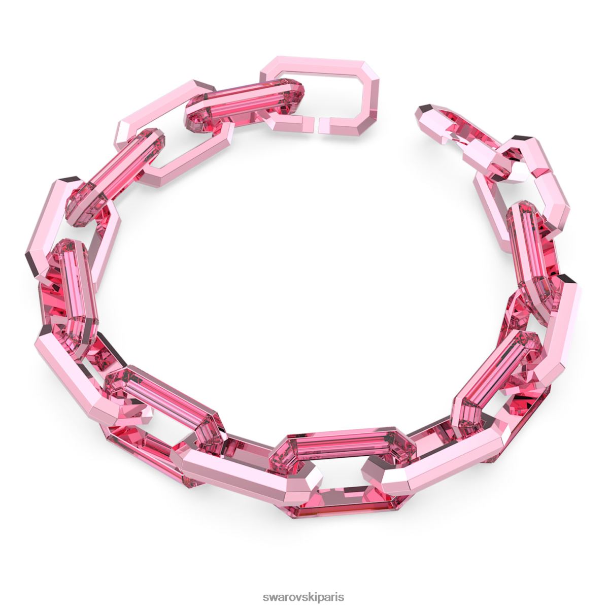 bijoux Swarovski collier transparent déclaration, rose RZD0XJ153