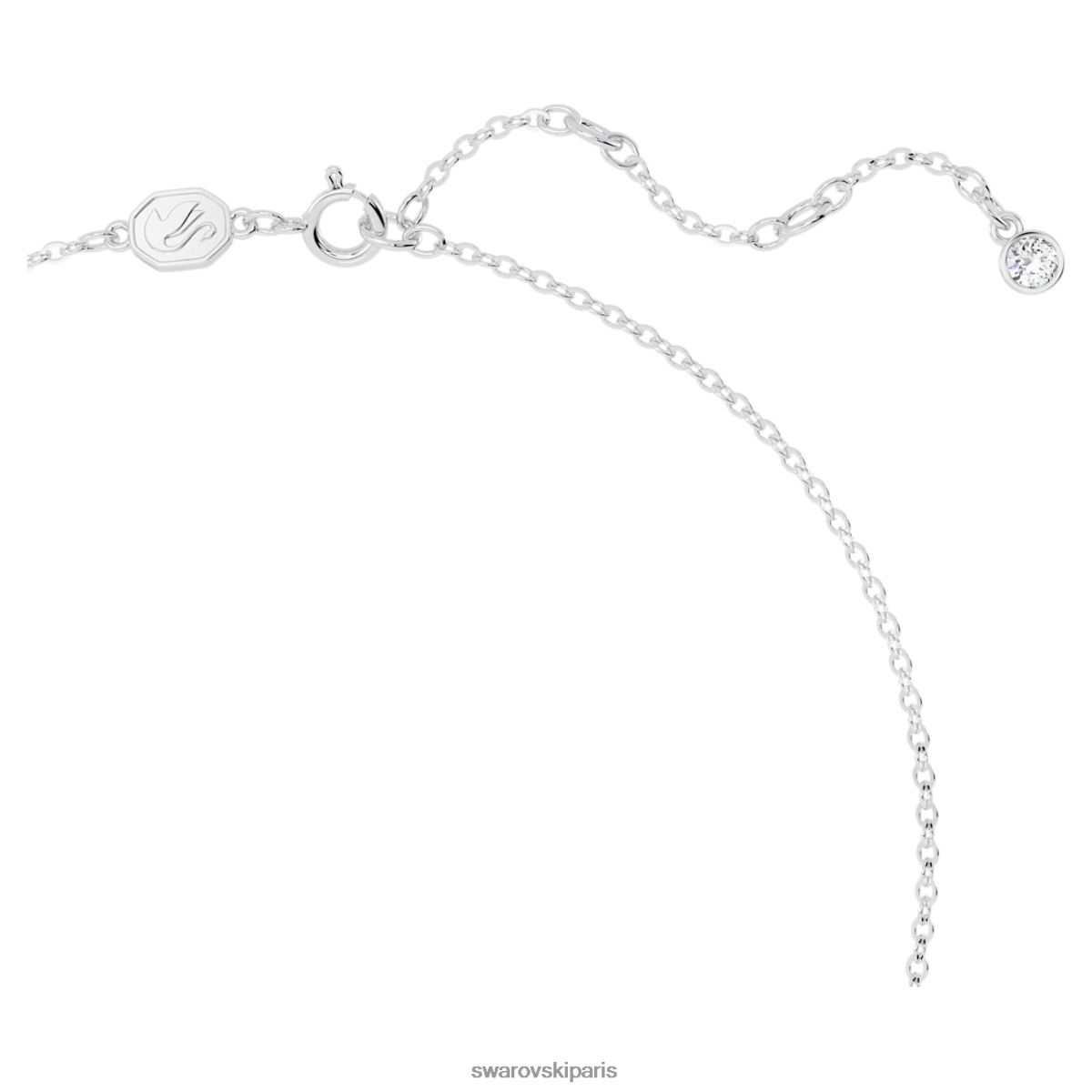 bijoux Swarovski collier volta noeud, blanc, rhodié RZD0XJ258
