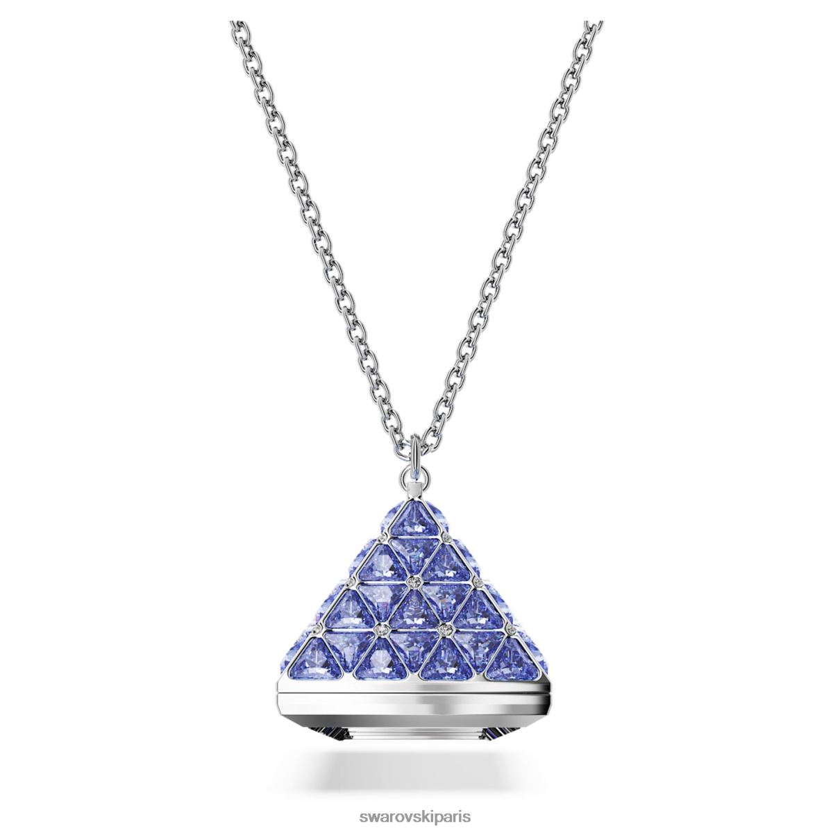 bijoux Swarovski montre pendentif coupe triangle, bleu, acier inoxydable RZD0XJ230