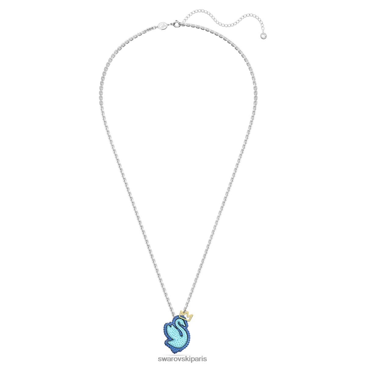 bijoux Swarovski pendentif cygne pop cygne, bleu, rhodié RZD0XJ291